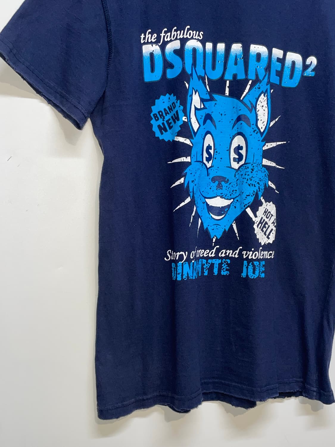 디스퀘어드2 네이비 반팔 티셔츠 상품이미지4