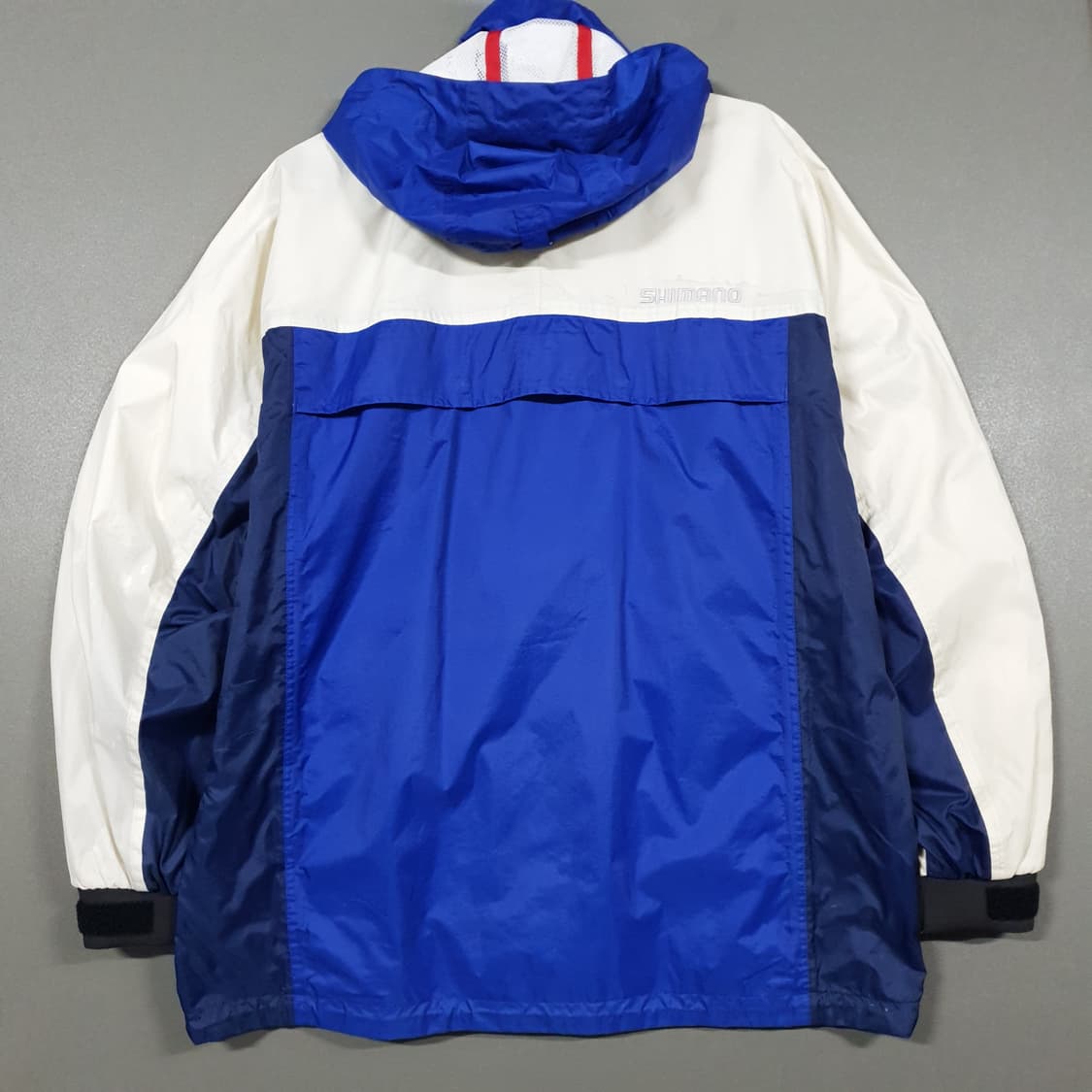 실측 2XL) 시마노 드라이쉴드 NP 마린 배색 바람막이 후드 자켓 상품이미지9