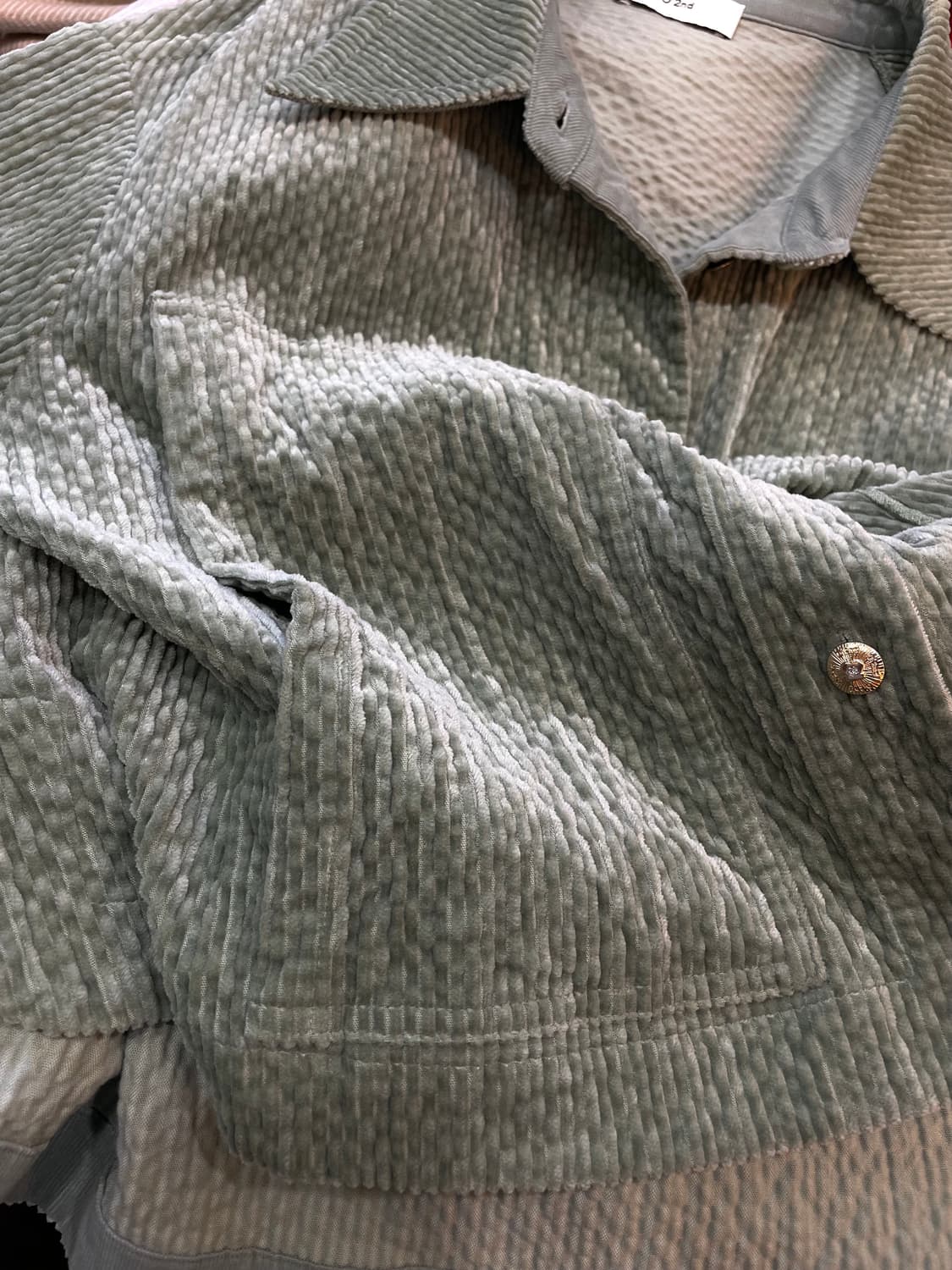 한섬 오즈세컨 텍스처드 셔츠형 자켓 55~66 상품이미지8