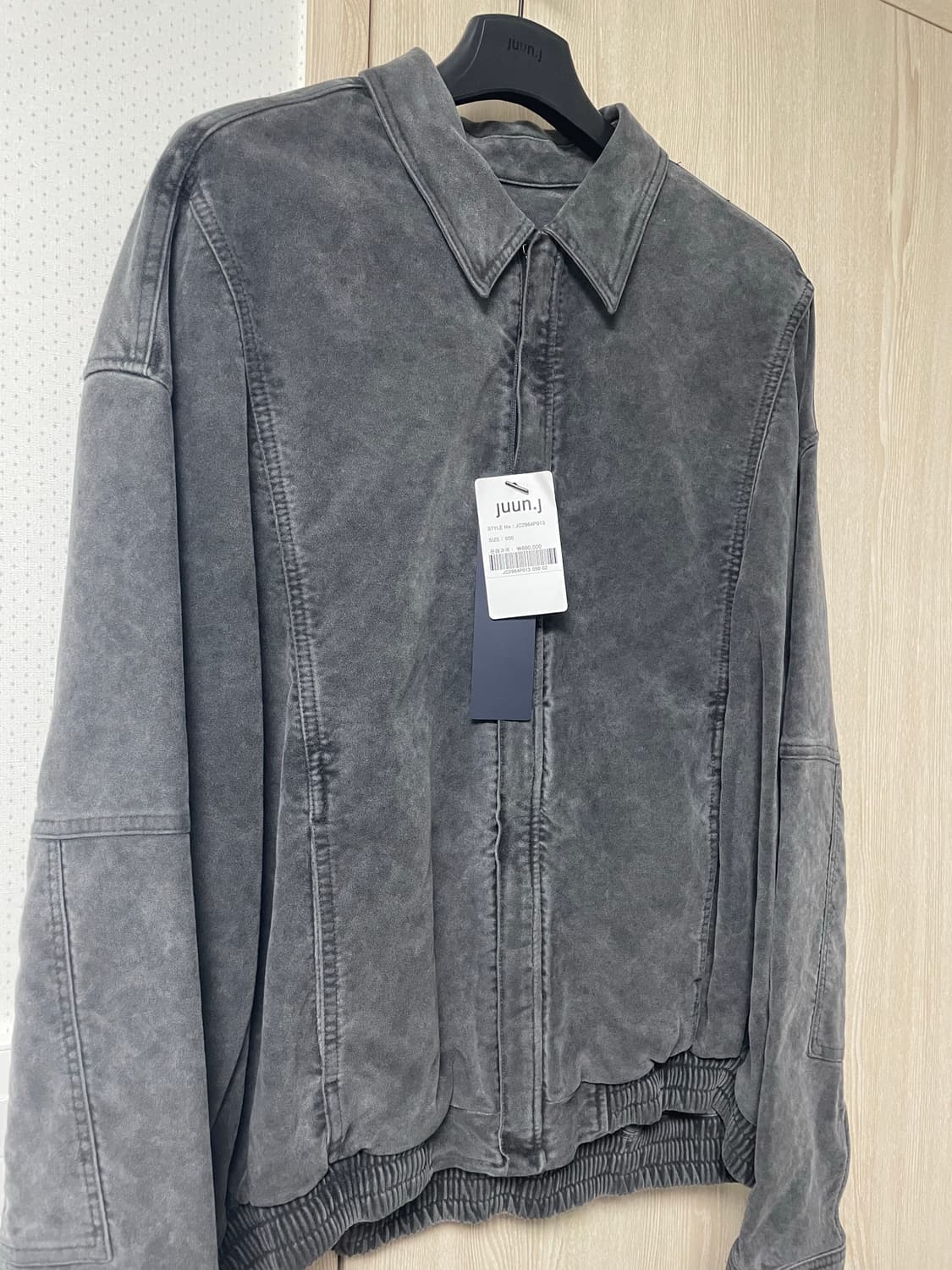 준지 22fw 그레이 면 다잉 집업셔츠, 50사이즈 택달린 새상품 상품이미지2