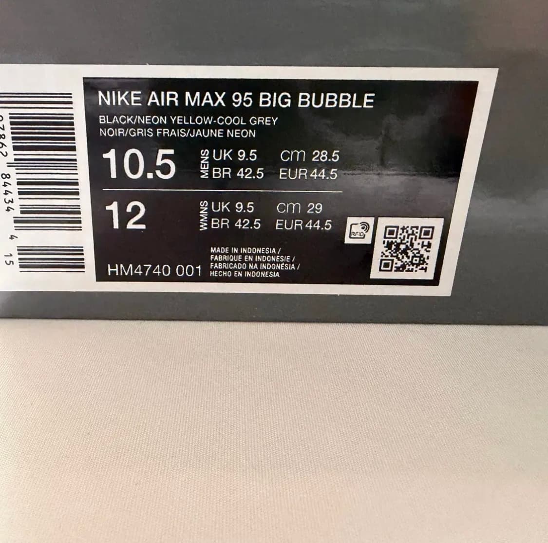 (새상품) [285] 나이키 에어맥스 95 OG 네온 2025 상품이미지9