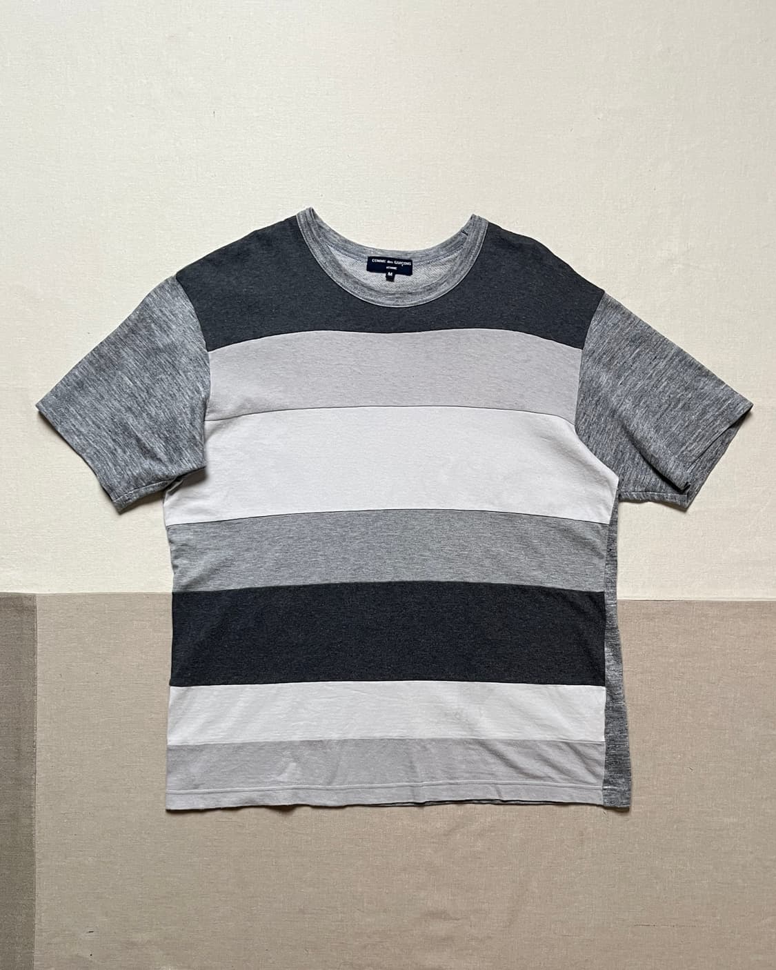 꼼데가르송 옴므 소재전환 반팔 니트 comme des garcons 상품이미지4