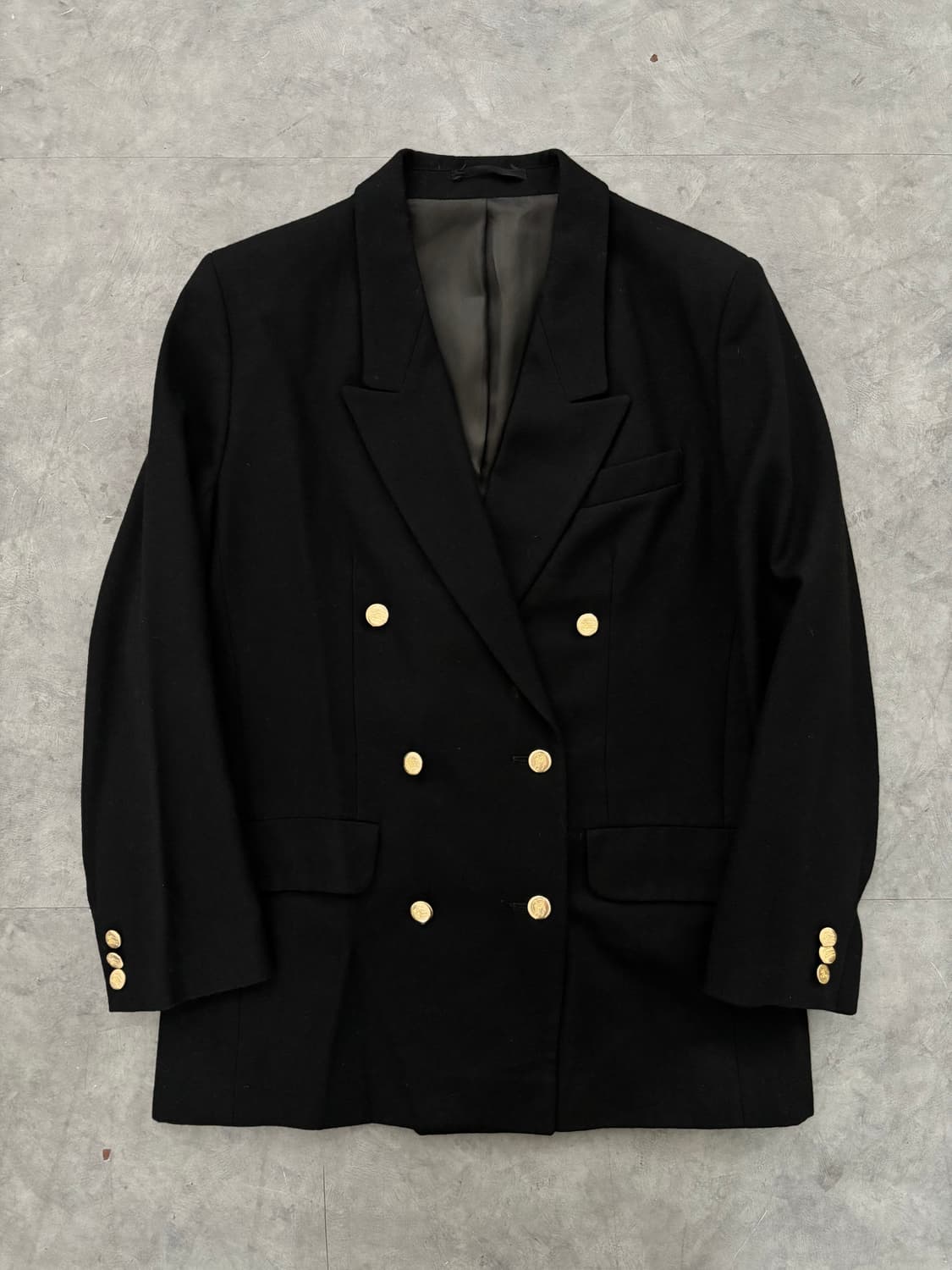  Burberry 버버리 블랙 더블 금장 블레이저 자켓  상품이미지4