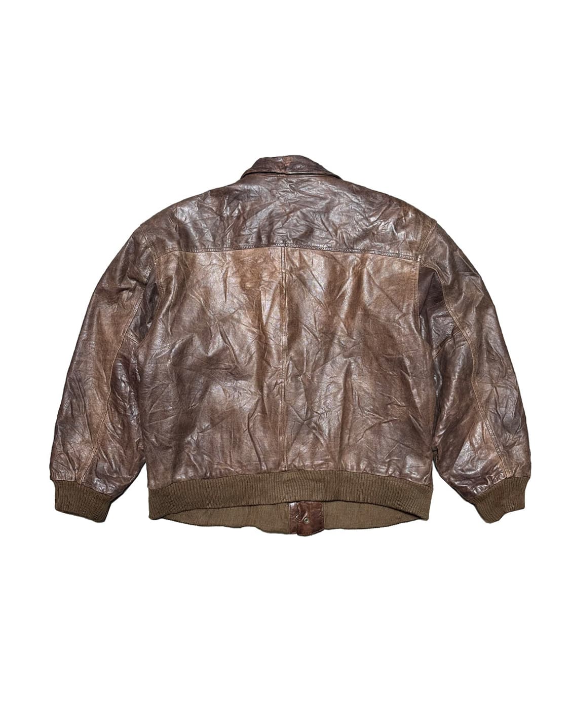 90s ADA 리얼 레더 A-2 플라이트 자켓 made in korea 상품이미지2