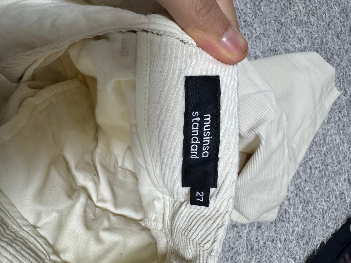 무신사스탠다드우먼 코듀로이 골덴팬츠 -크림 27 상품이미지6