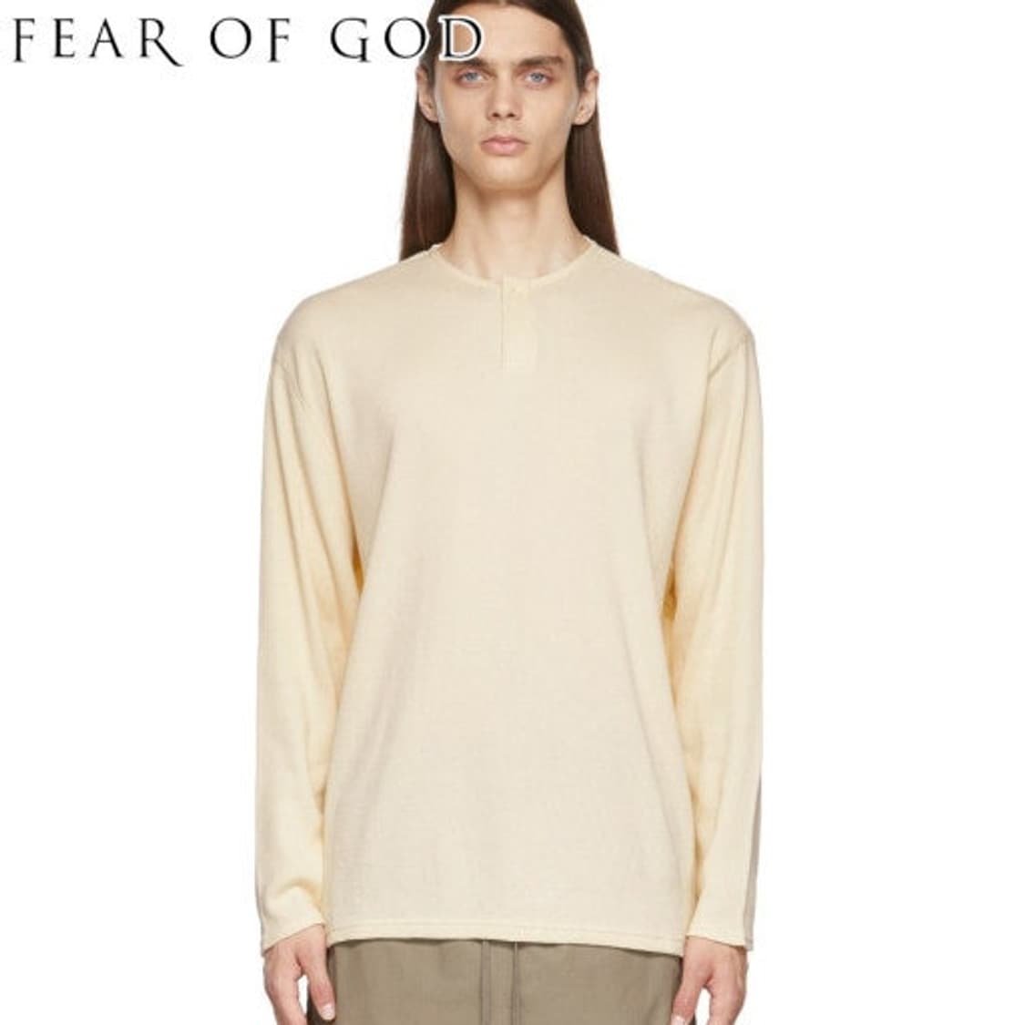 [xs] 피어오브갓 에센셜 와플 코튼 헨리넥 상품이미지2