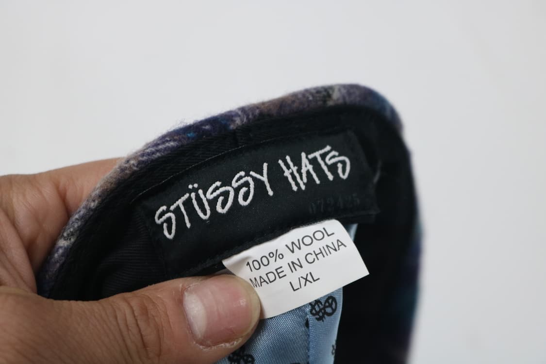 올드 스투시 90s 빈티지 체크 울 헌팅캡 (L/XL) 상품이미지8