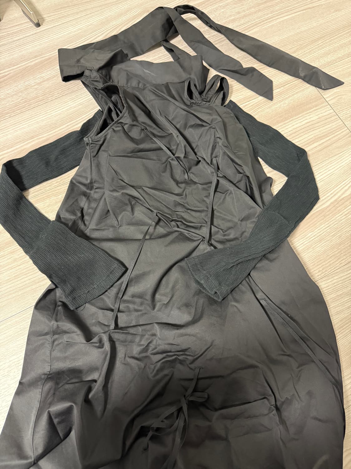 나체 멀티 웨이 홀터 드레스 블랙 상품이미지9