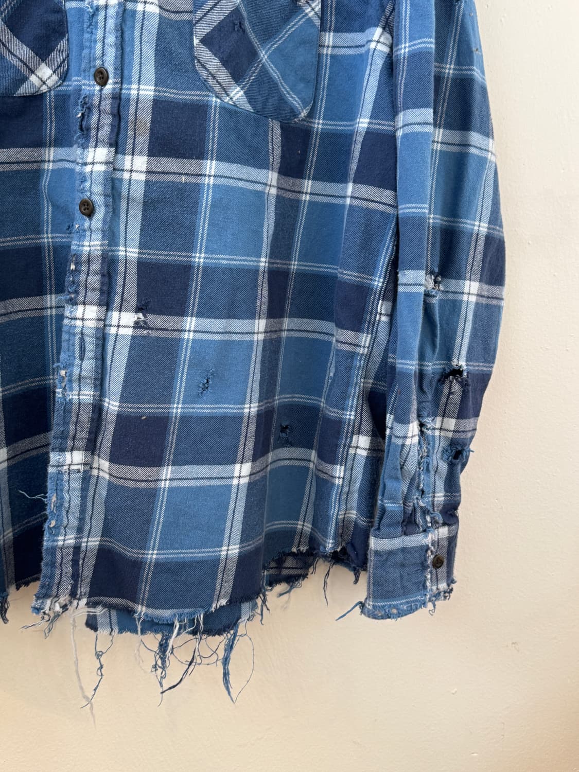 90s big mac flannel repair button shirt 상품이미지5