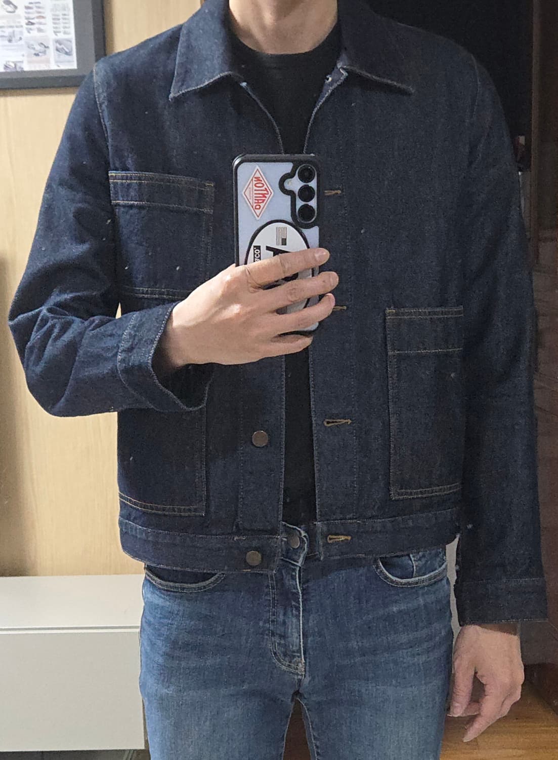 (착샷) 코스 COS 데님 자켓 패치 포켓 상품이미지9