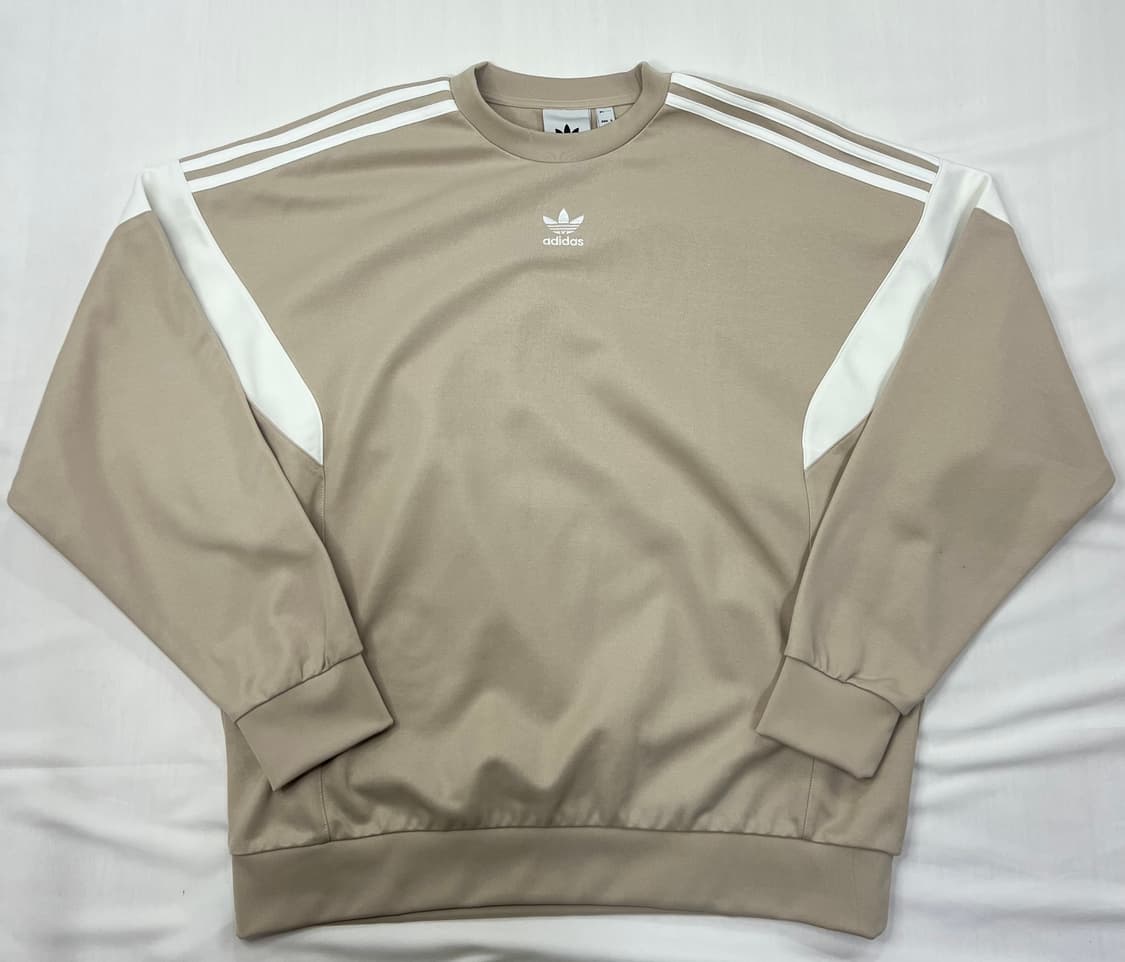 아디다스 삼선 맨투맨 베이지 L 상품이미지1