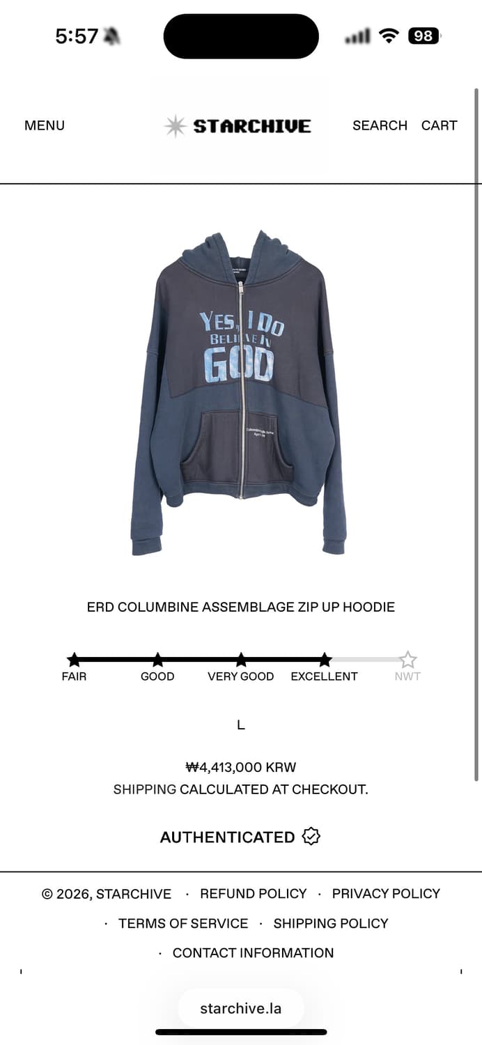 Yes i do believe in god zip up L 상품이미지6