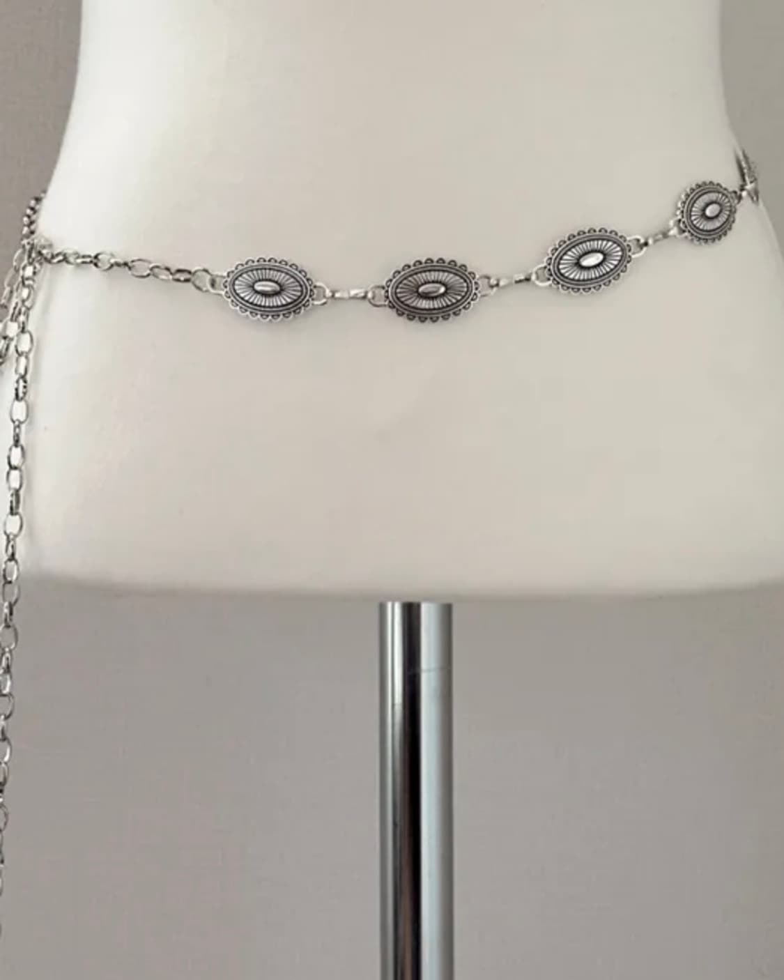 실버 체인 벨트 상품이미지2