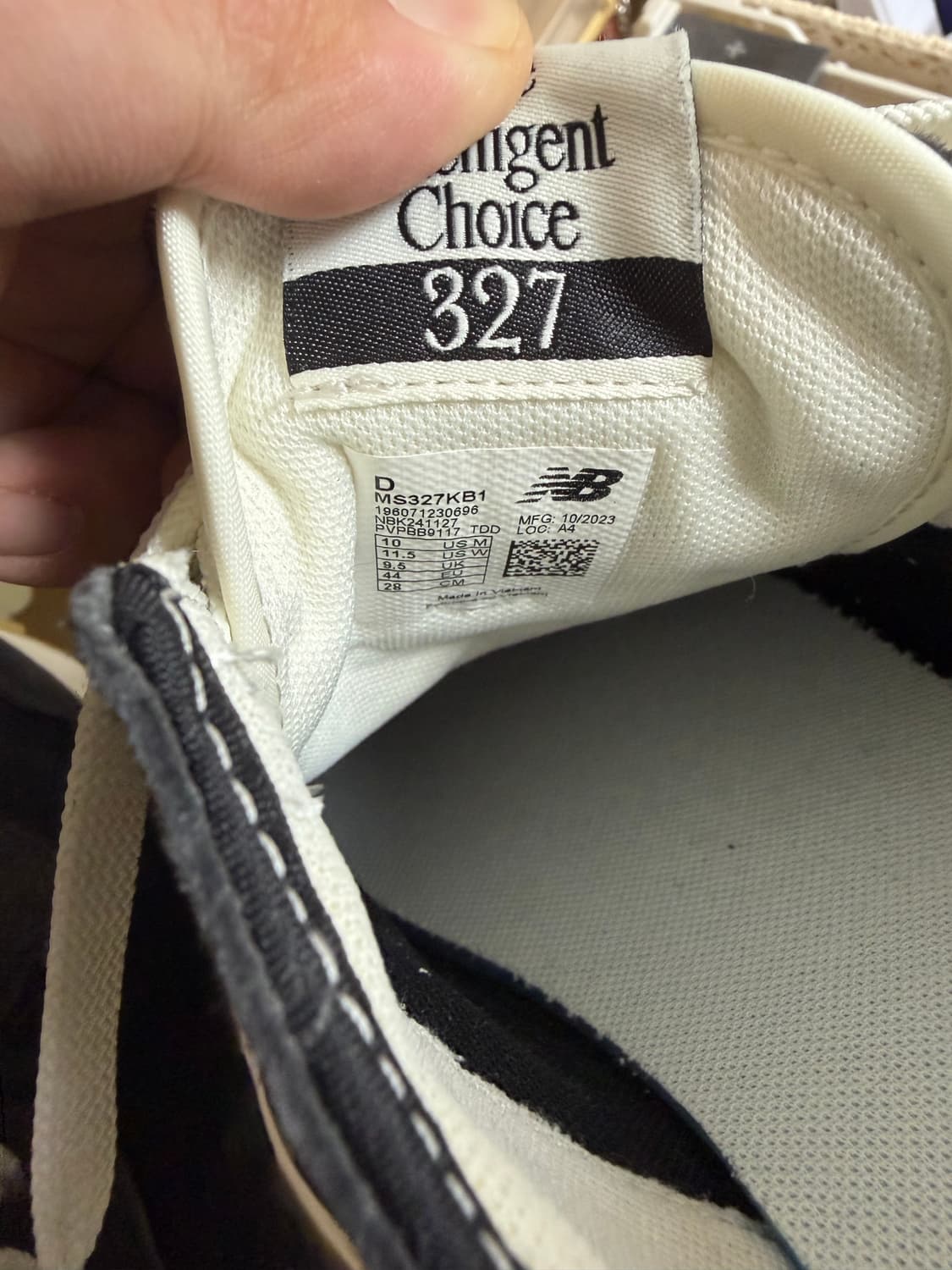 [280] 뉴발란스 327 블랙 팬텀 화이트 상품이미지6