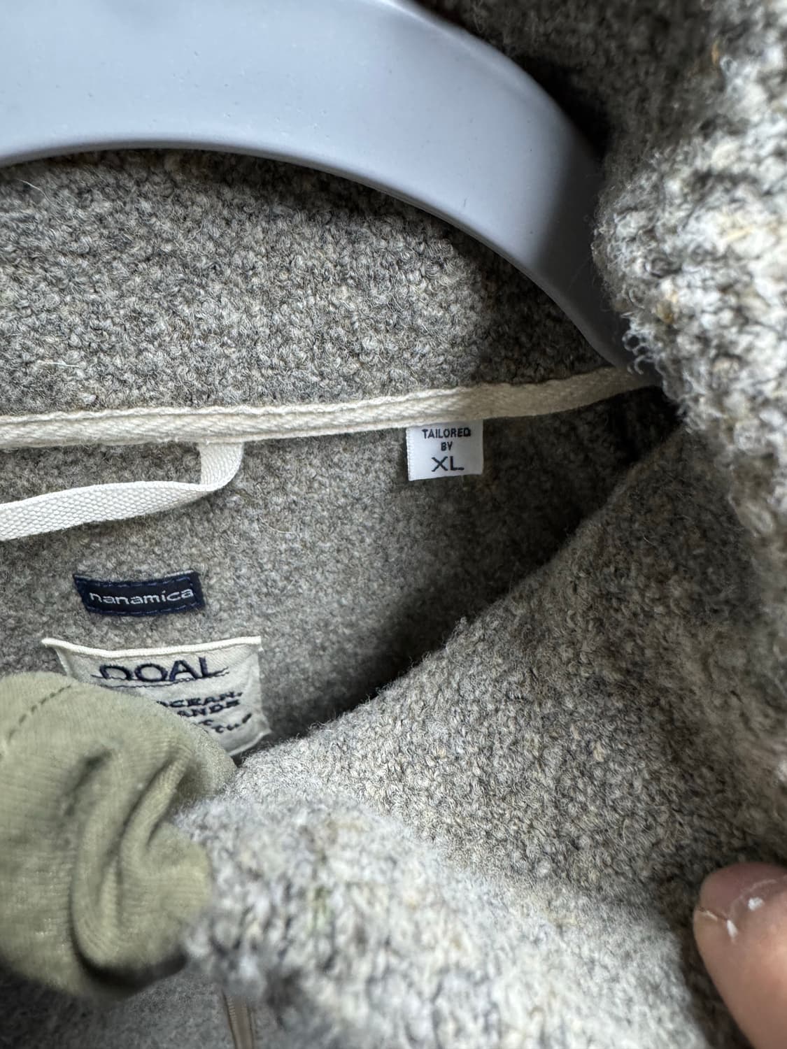 나나미카 보일드 울 후리스 자켓 xl 상품이미지3