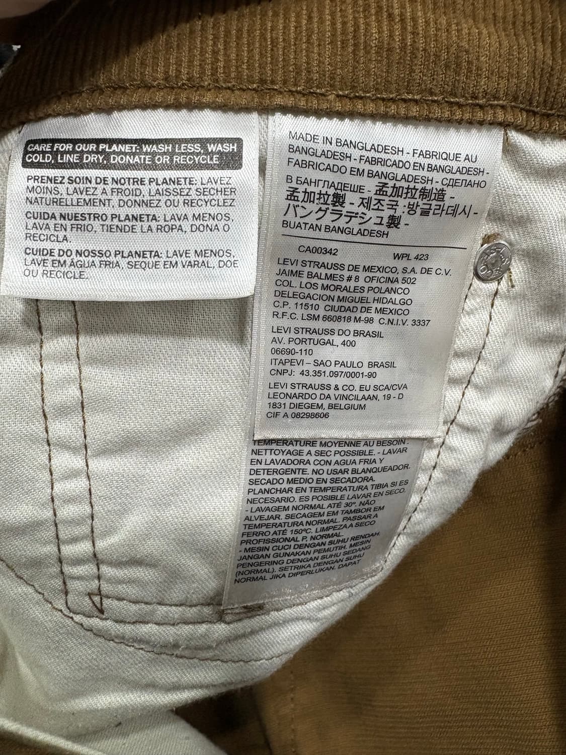 리바이스 코듀로이 32 상품이미지4