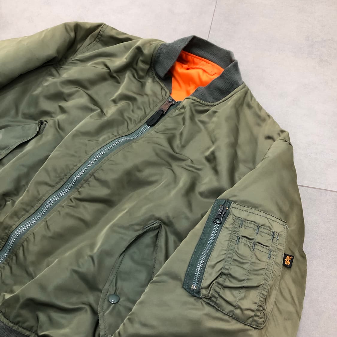 알파인더스트리 ma-1 마원 미국 usa 빈티지 항공 자켓 점퍼 L 상품이미지2