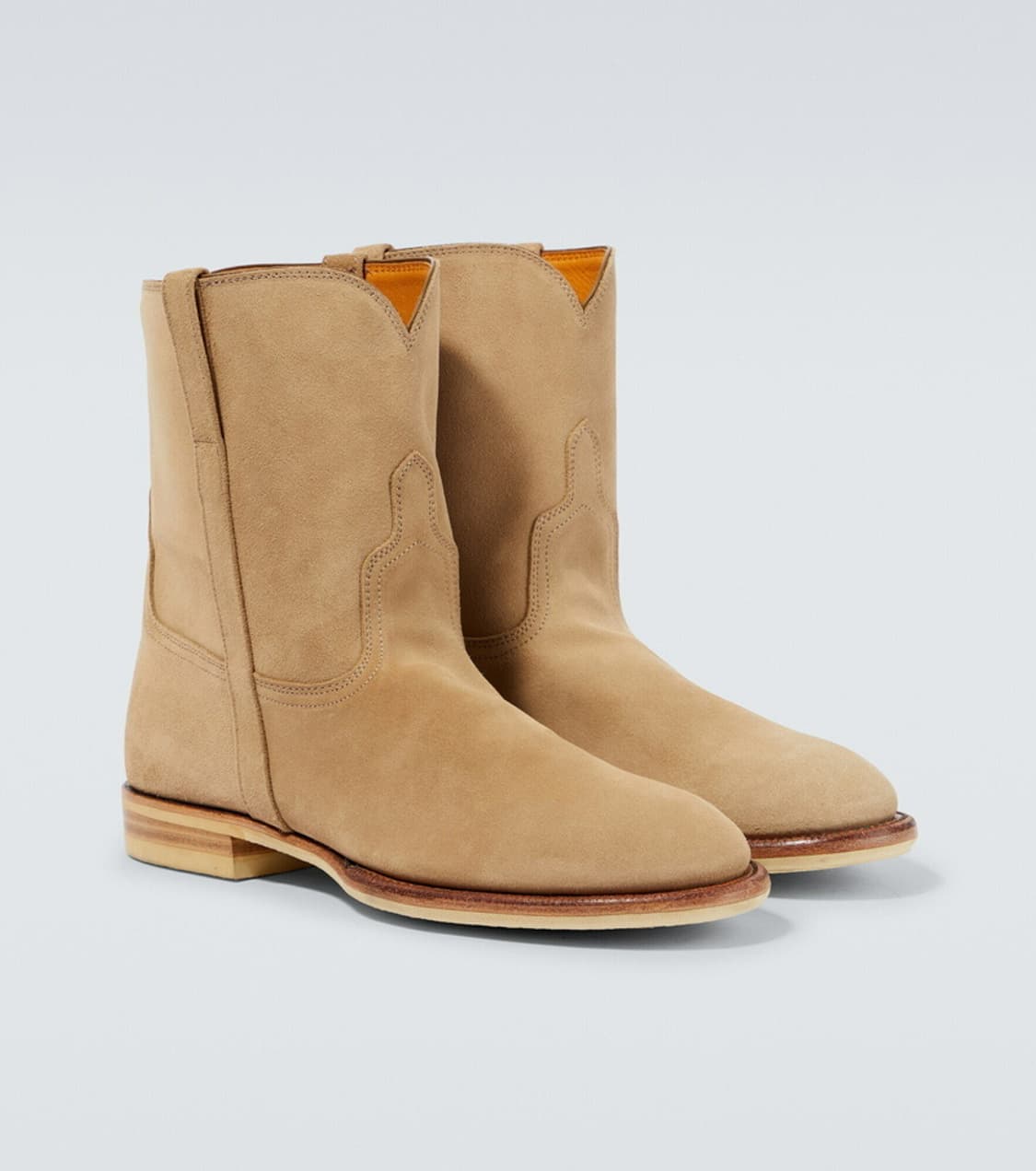 [9, 270 새상품]오라리 22AW 스웨이드 웨스턴 앵클부츠 상품이미지1