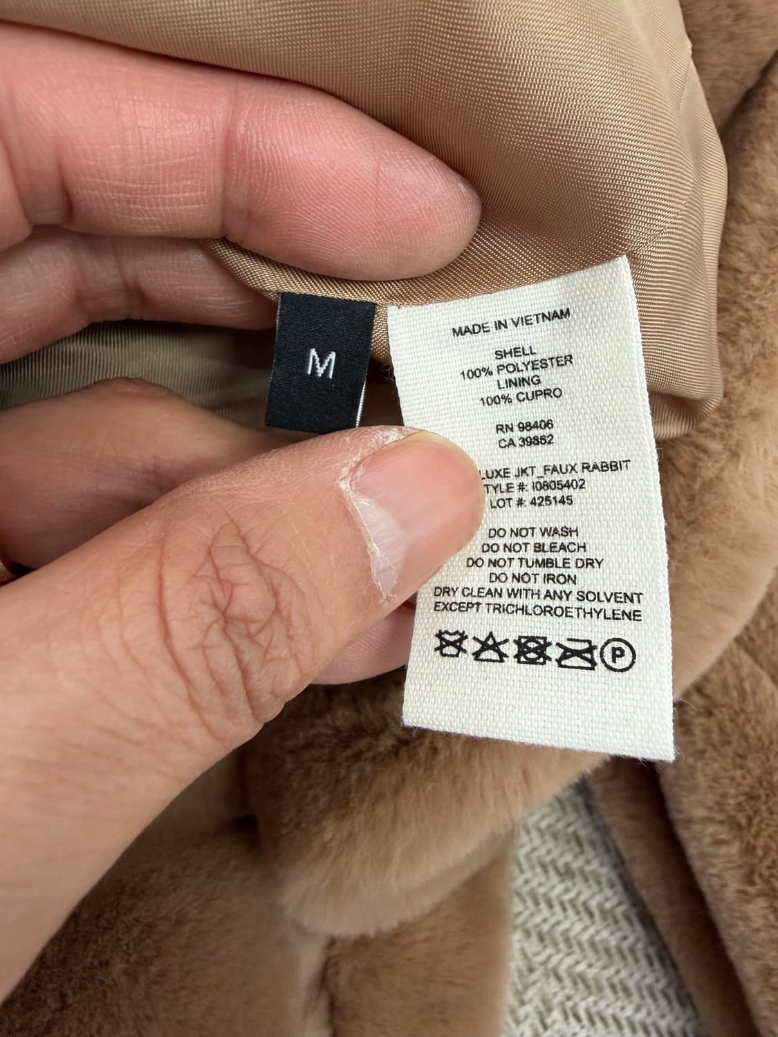 정품) Theory 띠어리 브라운 퍼 자켓 M 상품이미지7