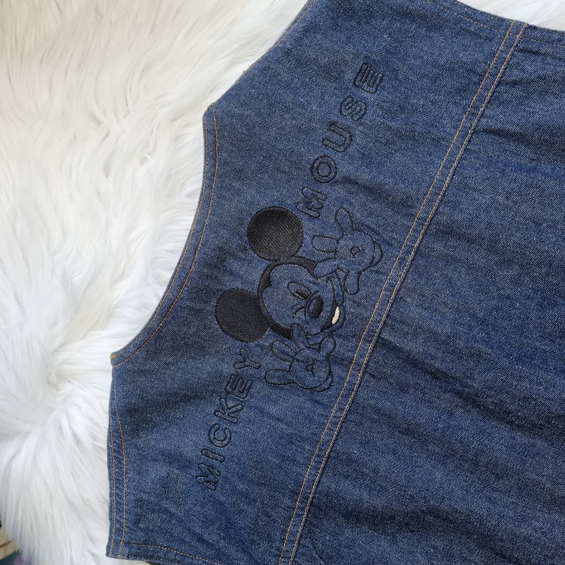 미키마우스 데님 조끼 청베스트 1807 상품이미지4