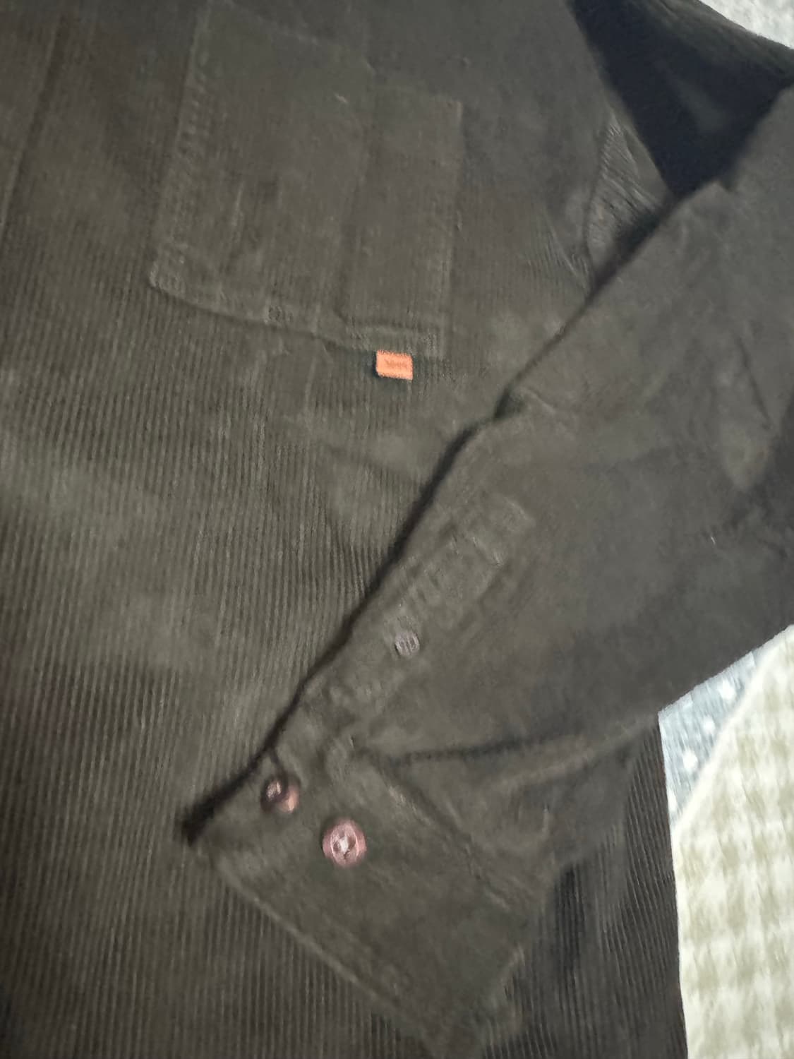 <새것> [L] 더블유브이프로젝트 코듀로이 카키브라운 셔츠 상품이미지8