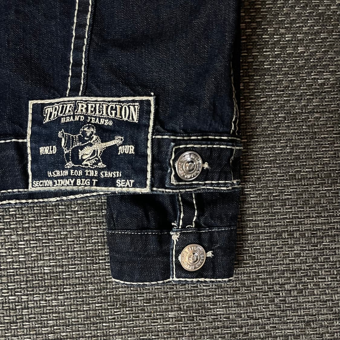 트루릴리젼 진청 스티치 데님 자켓 M 상품이미지6