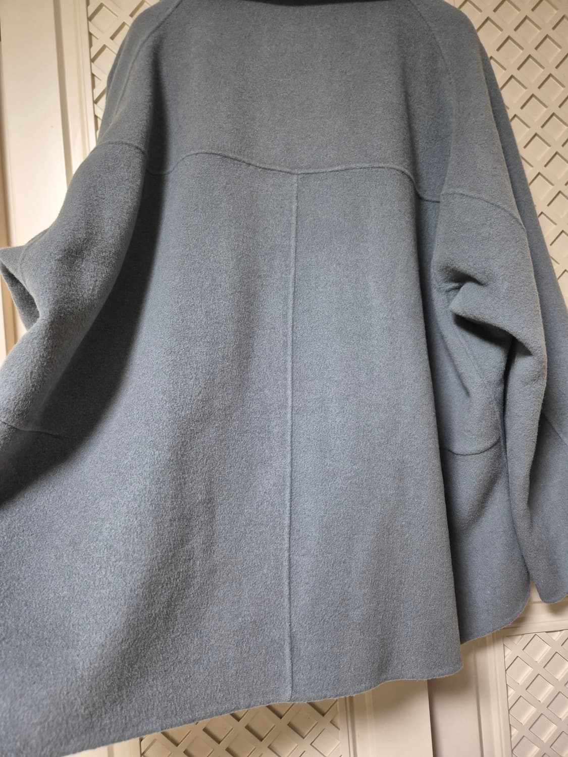 THE IZZAT 캐시미어 혼방 하프코트 상품이미지4