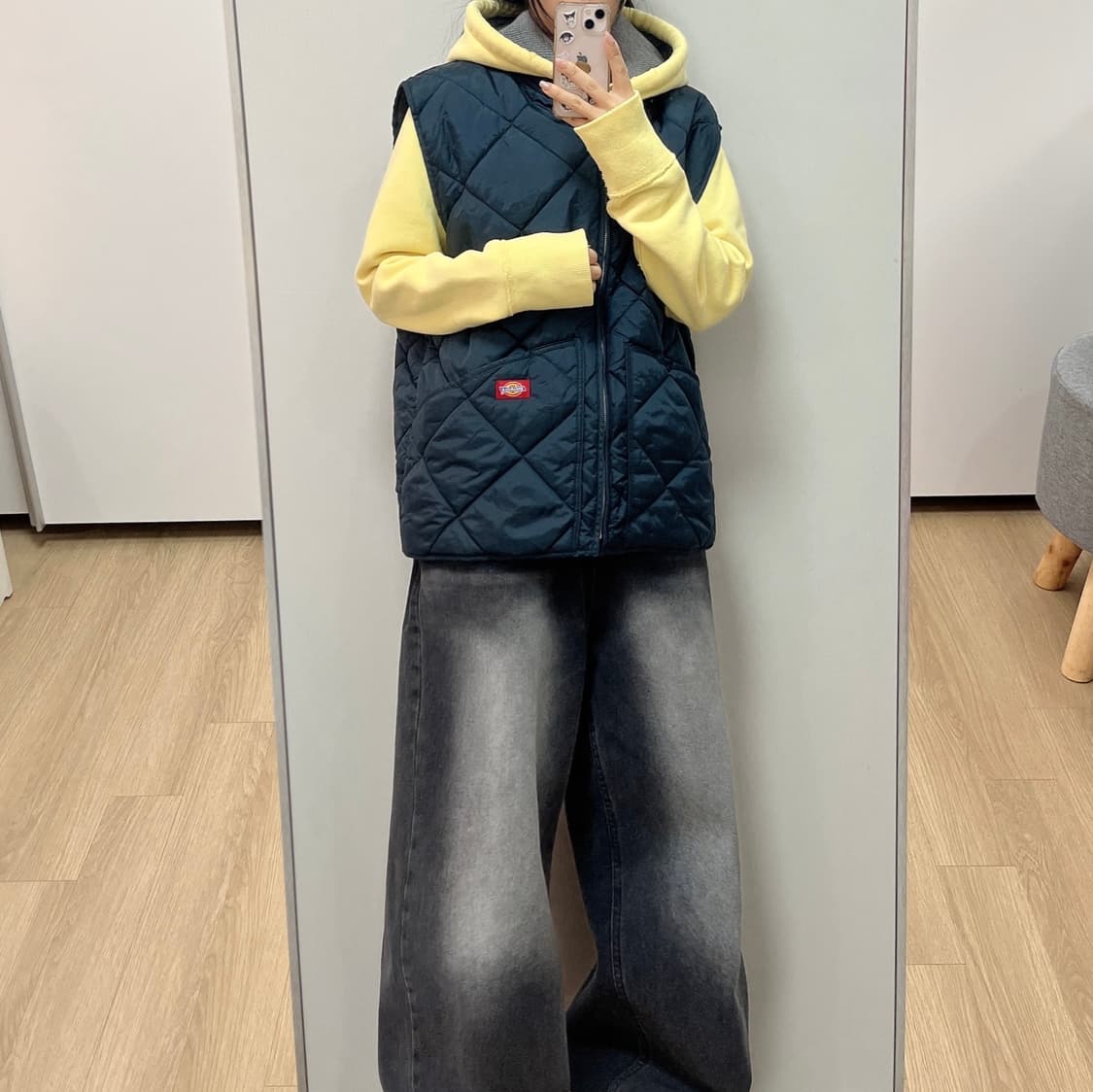 디키즈 다이아몬드 퀄팅 나일론 경량패딩 조끼 상품이미지1