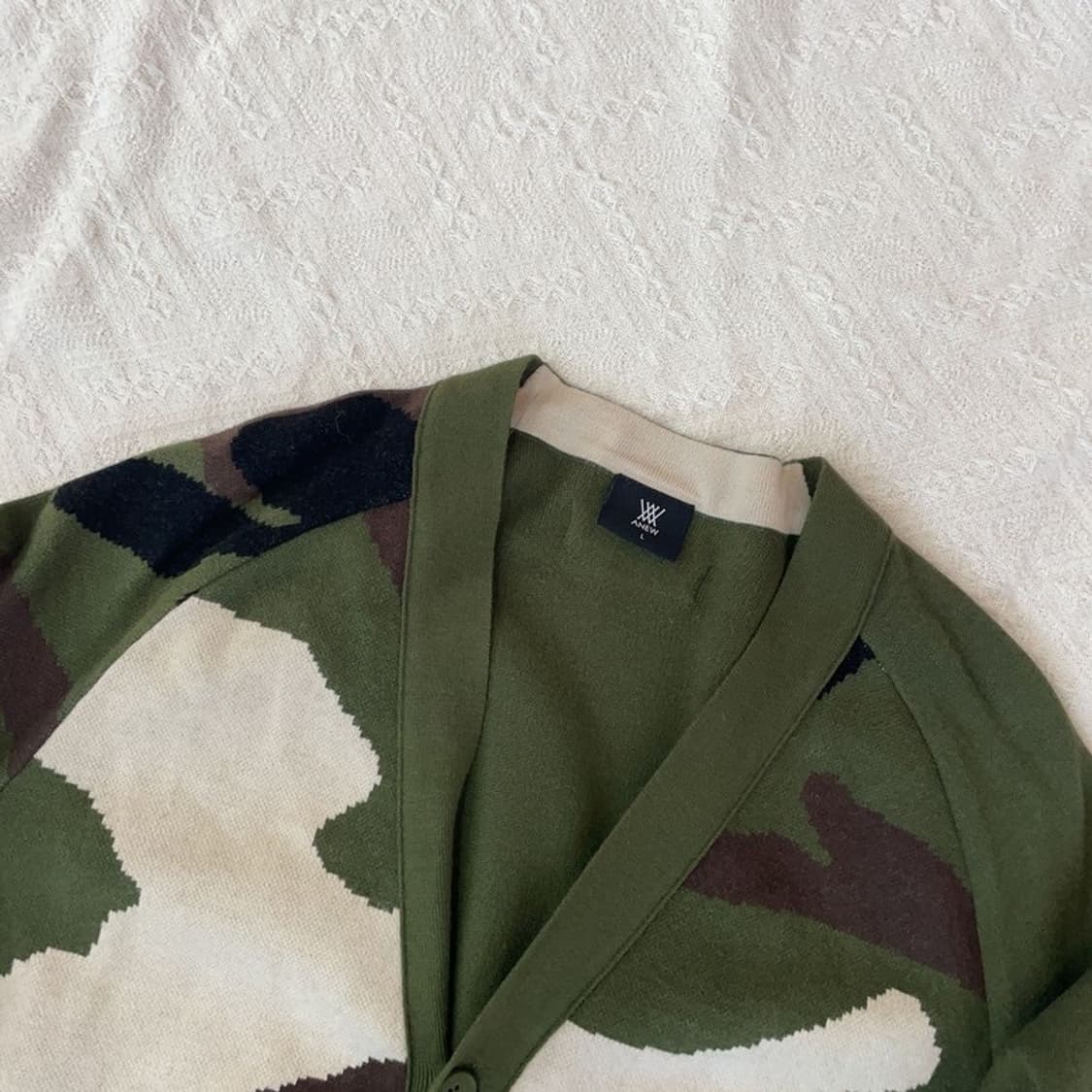 [105] 어뉴 골프 카모 패턴 가디건 상품이미지4