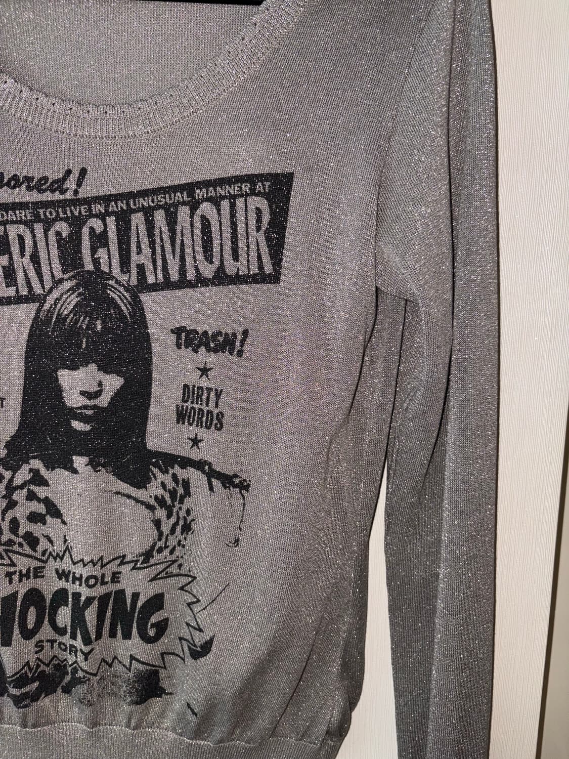 히스테릭글래머 울 쇼킹 탑 그레이 상품이미지3