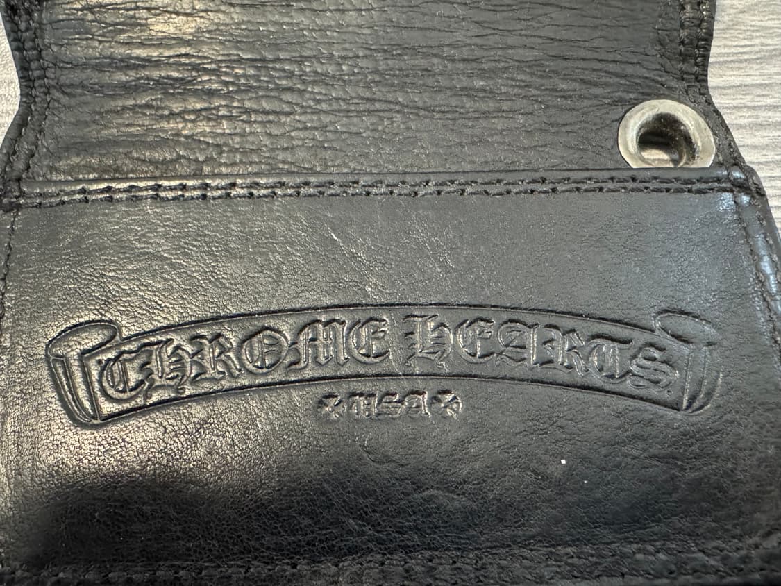 크롬하츠 스크롤라벨 레더카드지갑 상품이미지6