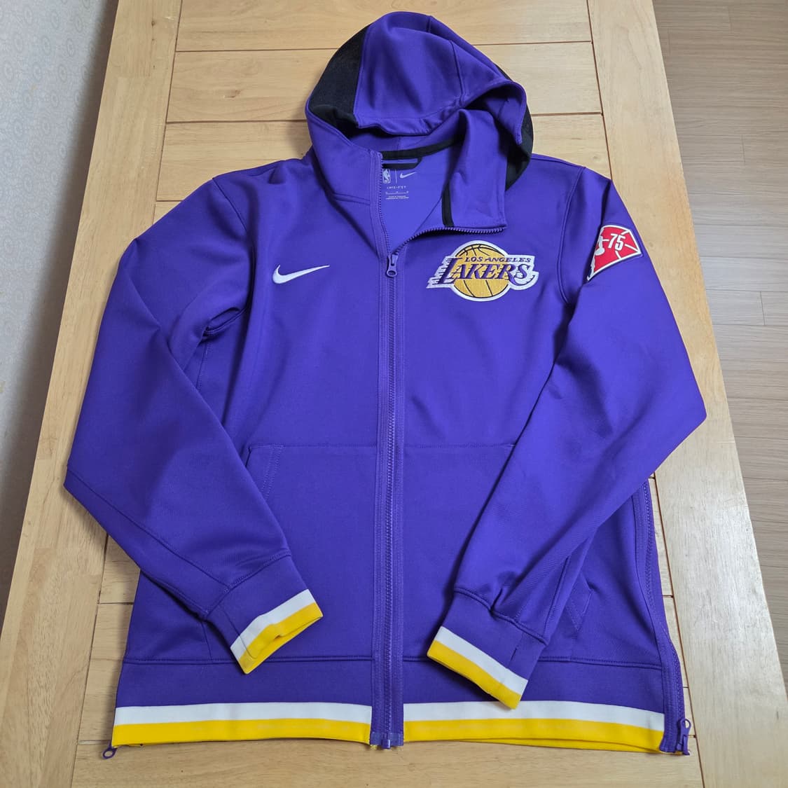 M 나이키 LA레이커스 75주년 쇼타임 집업 nba 상품이미지1