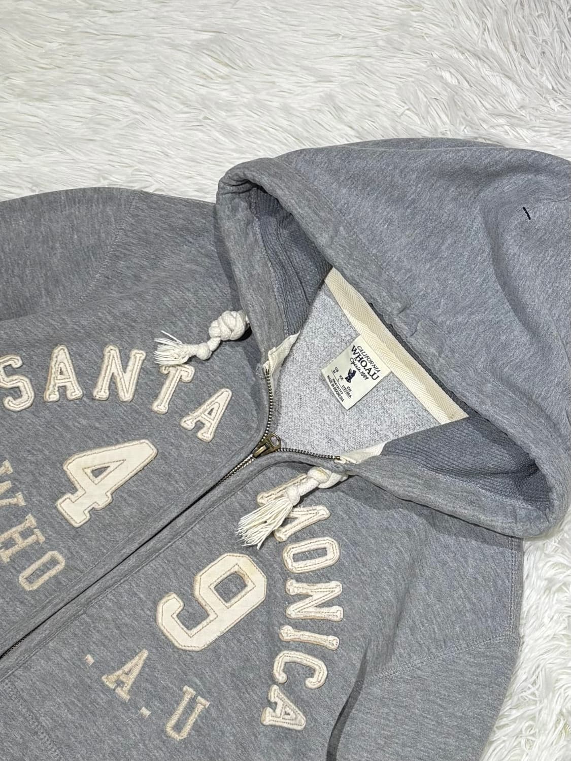 후아유 빅로고 후드집업 상품이미지4