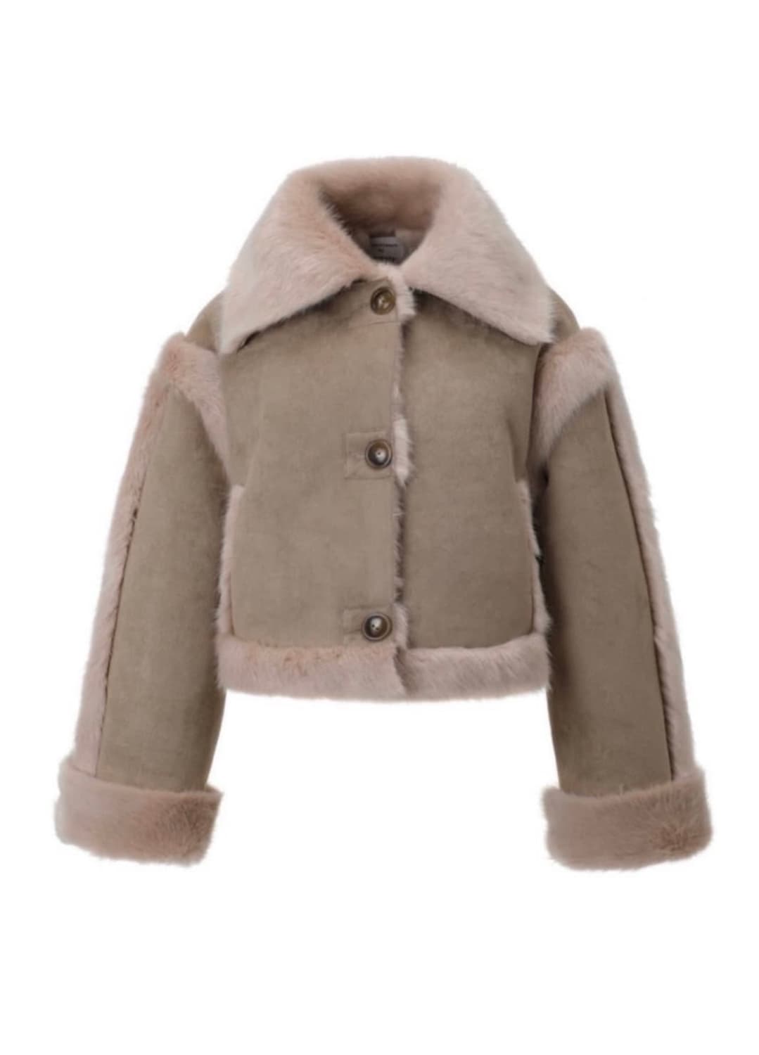 threetimes 쓰리타임즈 버니퍼 무스탕 상품이미지1