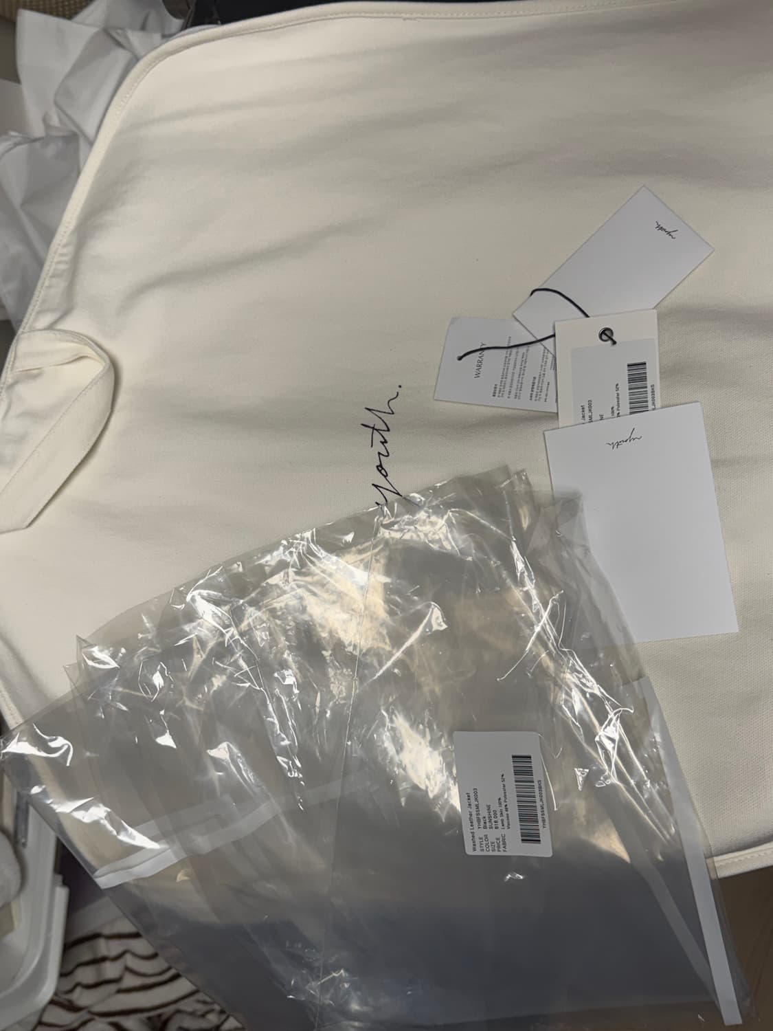 유스 워시드 레더자켓 s 상품이미지2