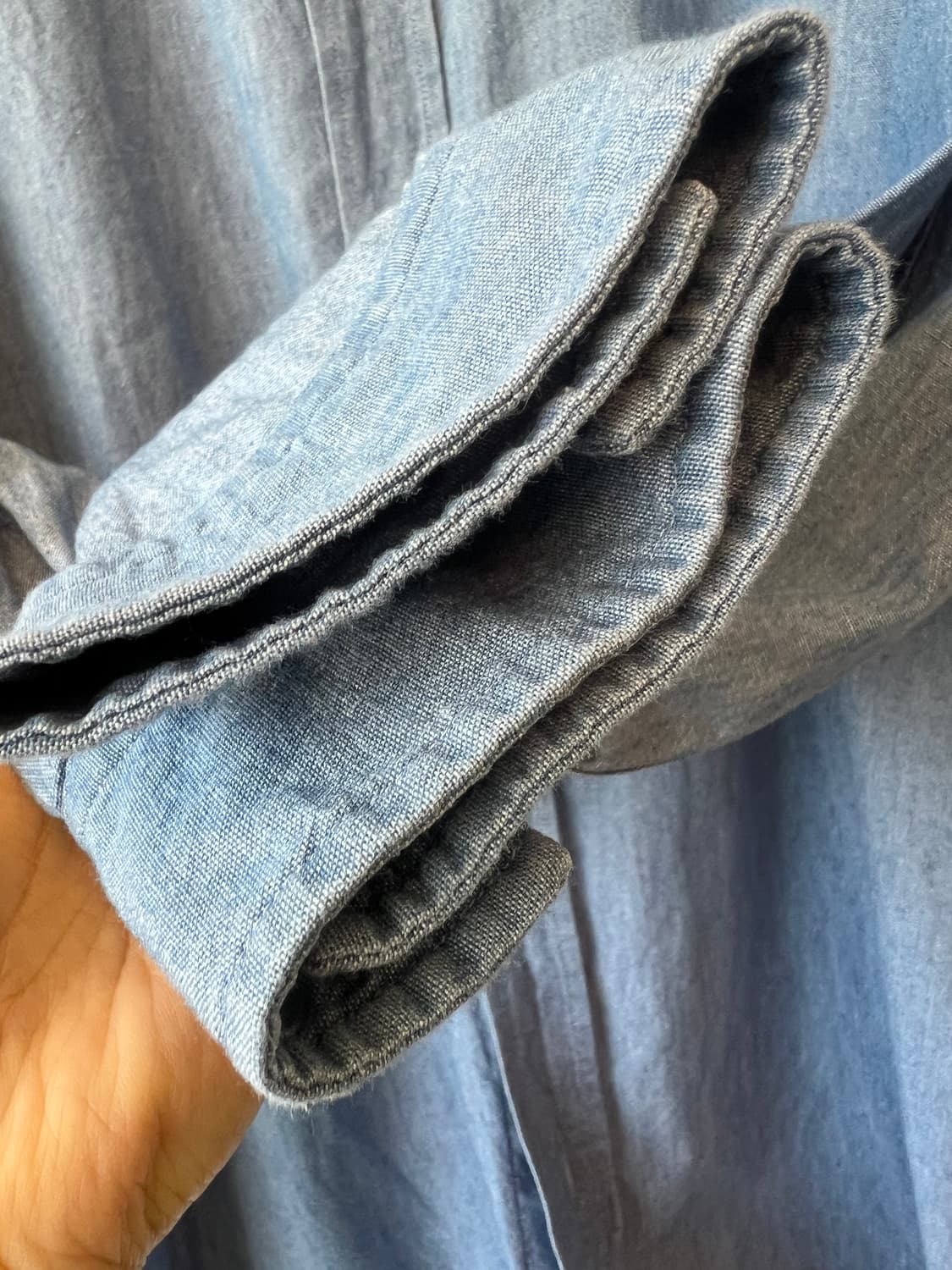 마시모뚜띠 남성 중청 데님긴팔셔츠 
 상품이미지4