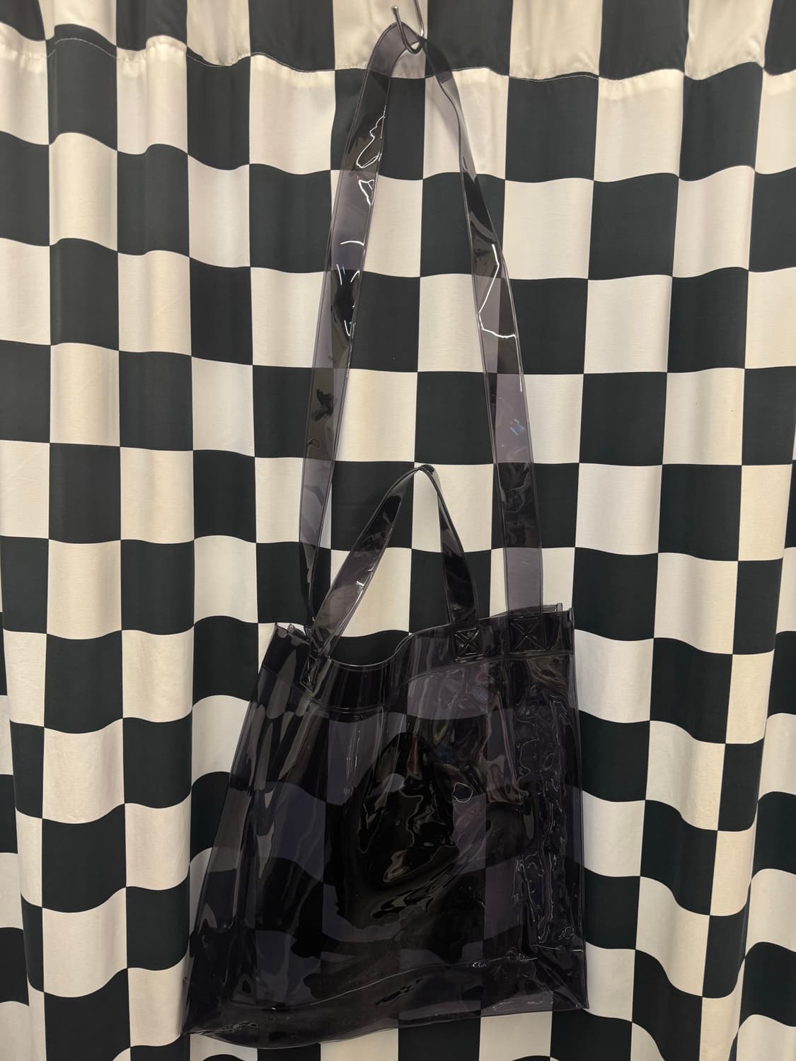 베이프 사루 크로스 pvc 크로스 쇼퍼백 미시착 새상품 처분  상품이미지2