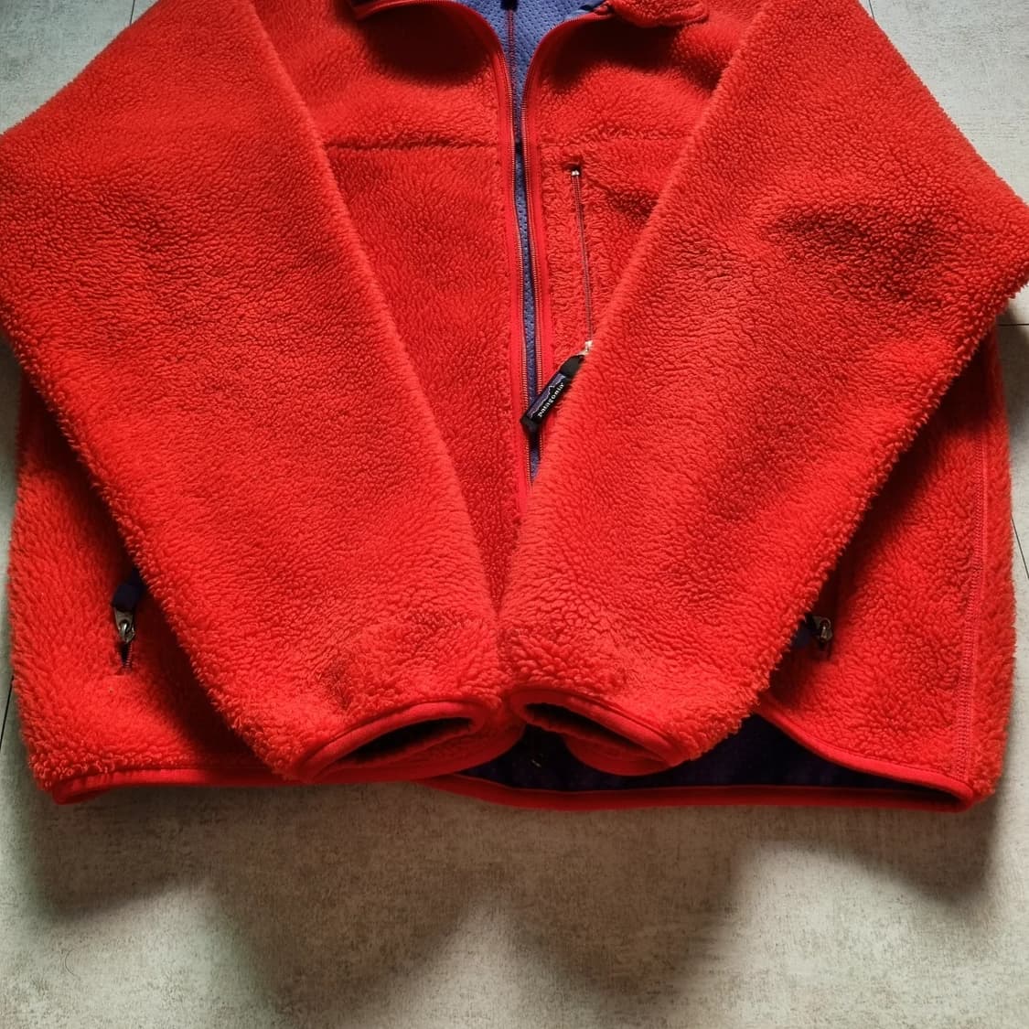 90s USA 파타고니아 베이비 레트로 파일 가디건 XL sz 상품이미지3