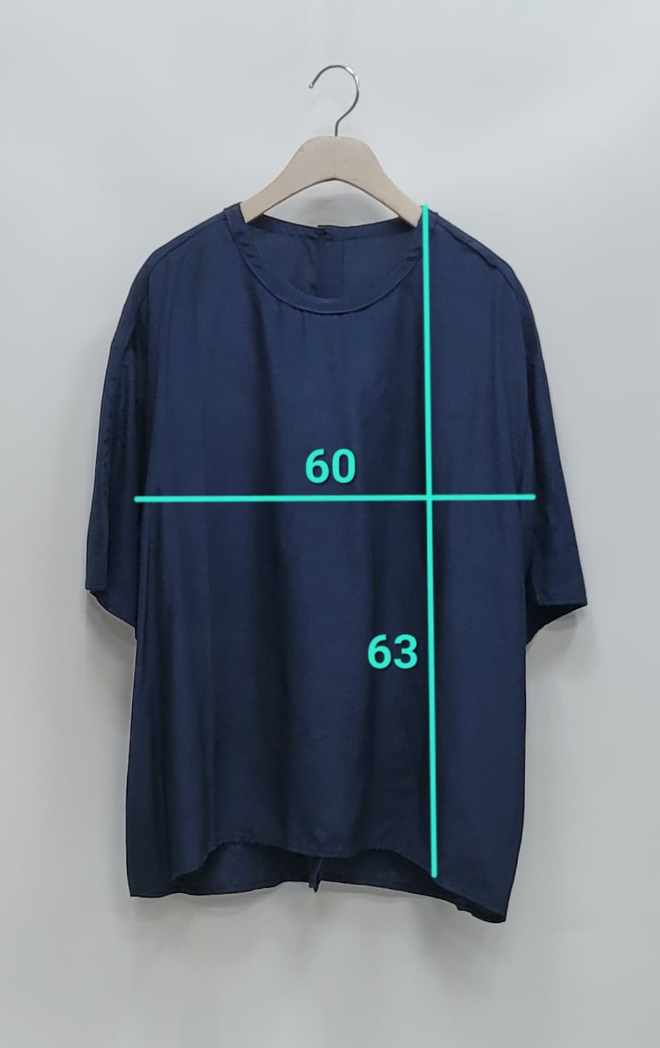 VOV 보브 루즈핏 레이온100%  블라우스 / 여 66 (85) 네이비 상품이미지9