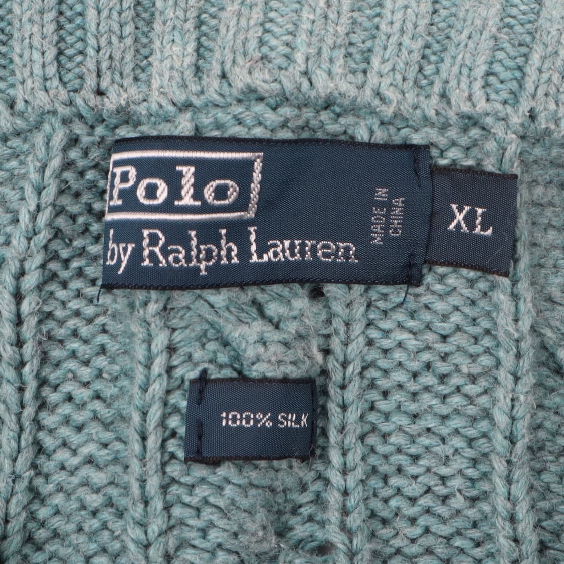 폴로 랄프로렌 민트 토글폴라 실크 케이블 니트 상품이미지8