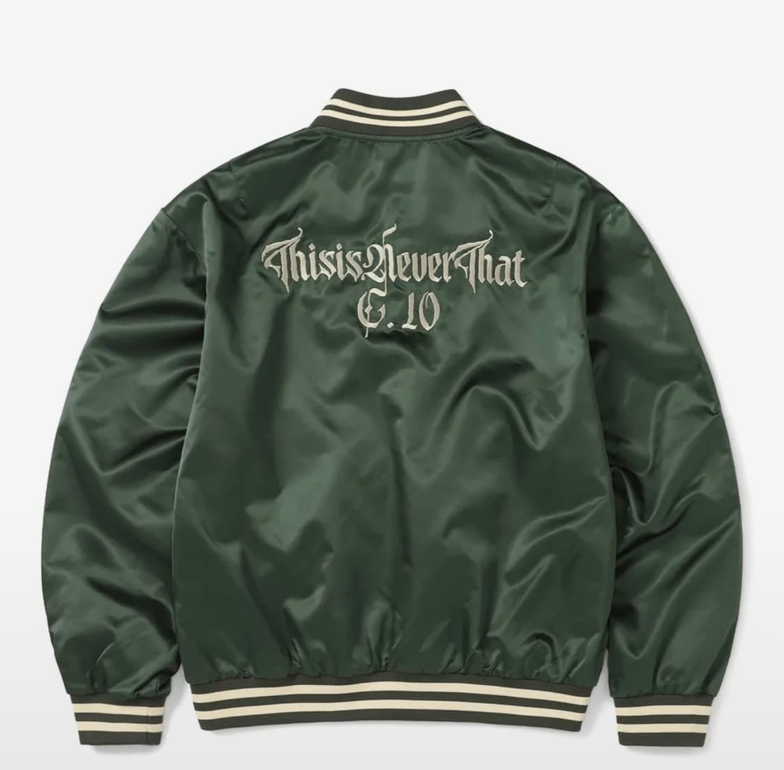 (XL)디스이즈네버댓 사틴 올리브 자켓 상품이미지1