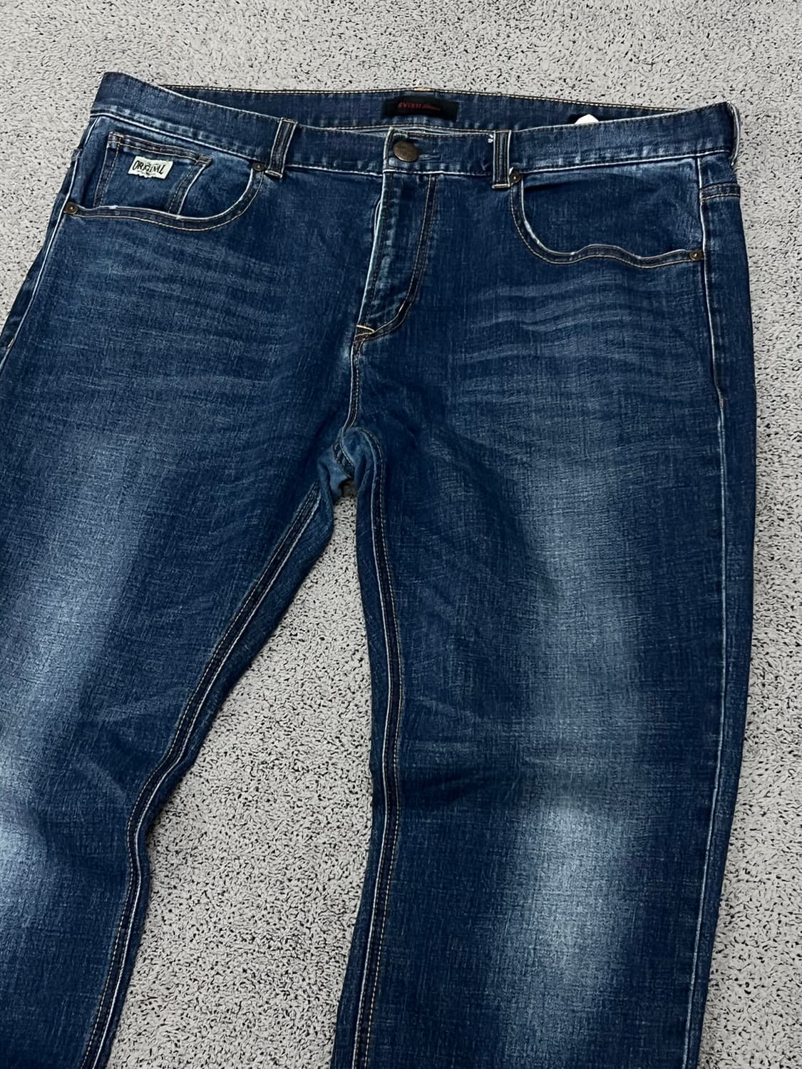 (38) 에비수 슬림핏 중청 데님 팬츠 상품이미지2