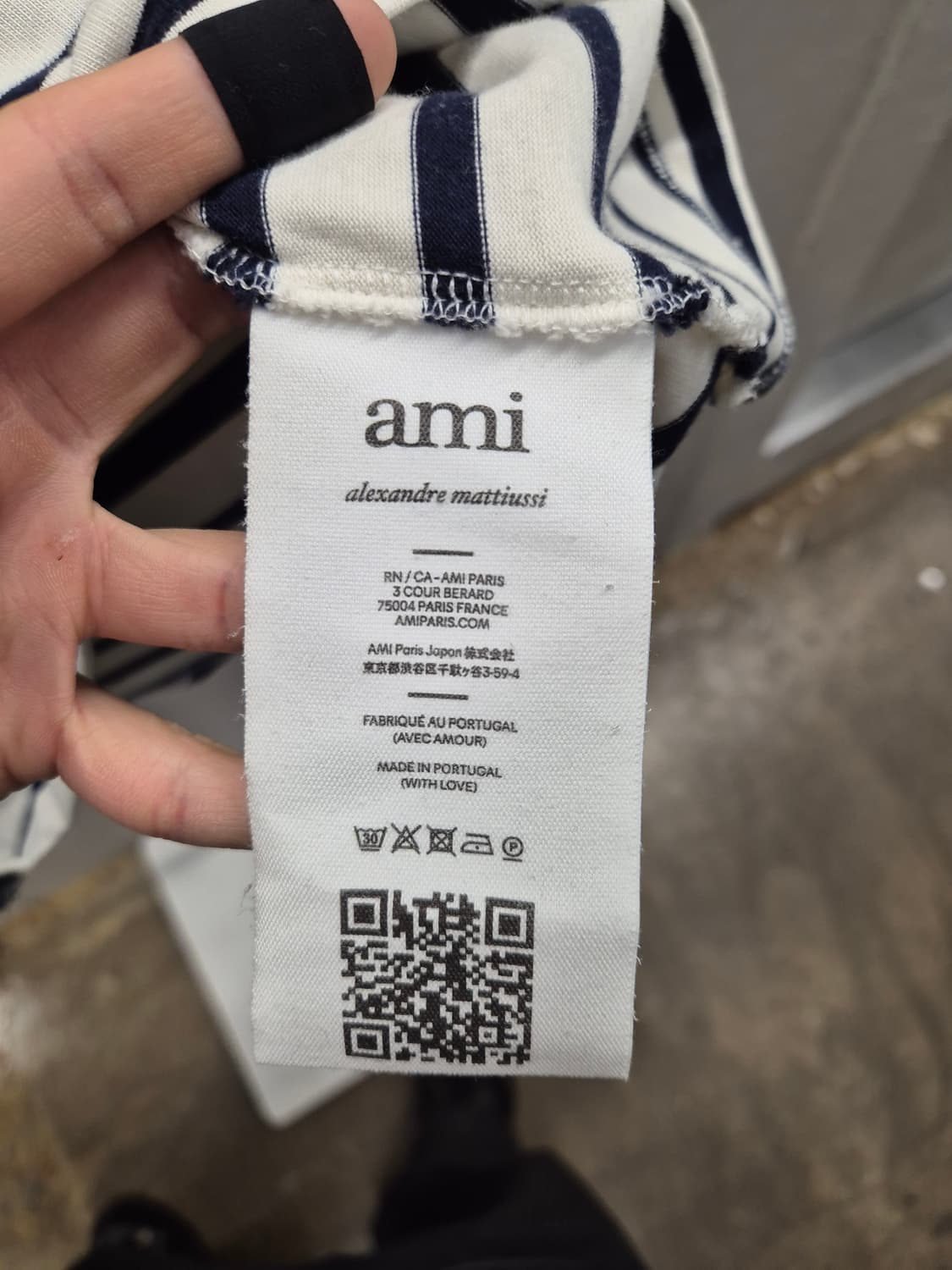 아미하트 스트라이프 긴팔 티셔츠 상품이미지6