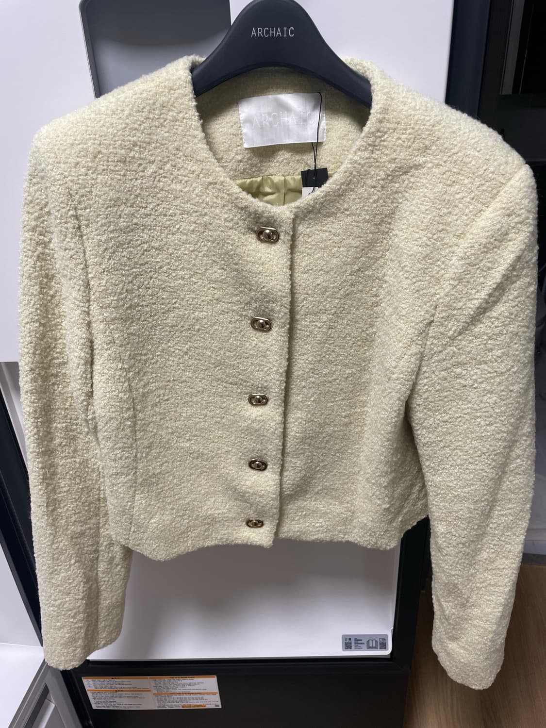아르카익 bookle tweed jacket lemon M 상품이미지5
