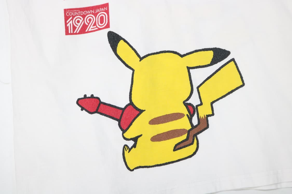 포켓몬스터 락 인 재팬 카운트다운 피카츄 기타 그래픽 티셔츠 상품이미지10