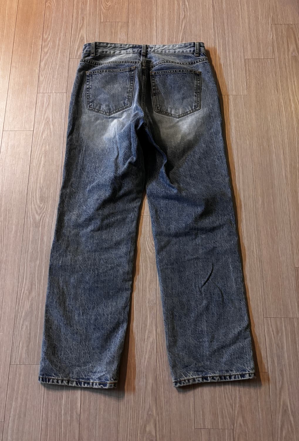 프리즘웍스 오리지널 가먼츠 중청 데님팬츠 세미와이드 상품이미지2