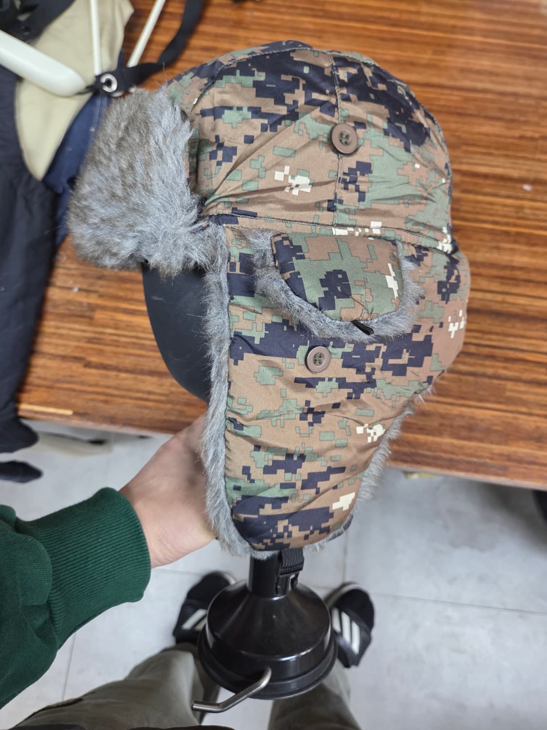 밀리터리 웹텍스 누빔 퍼 카모 트루퍼햇 모자 L xl 상품이미지7