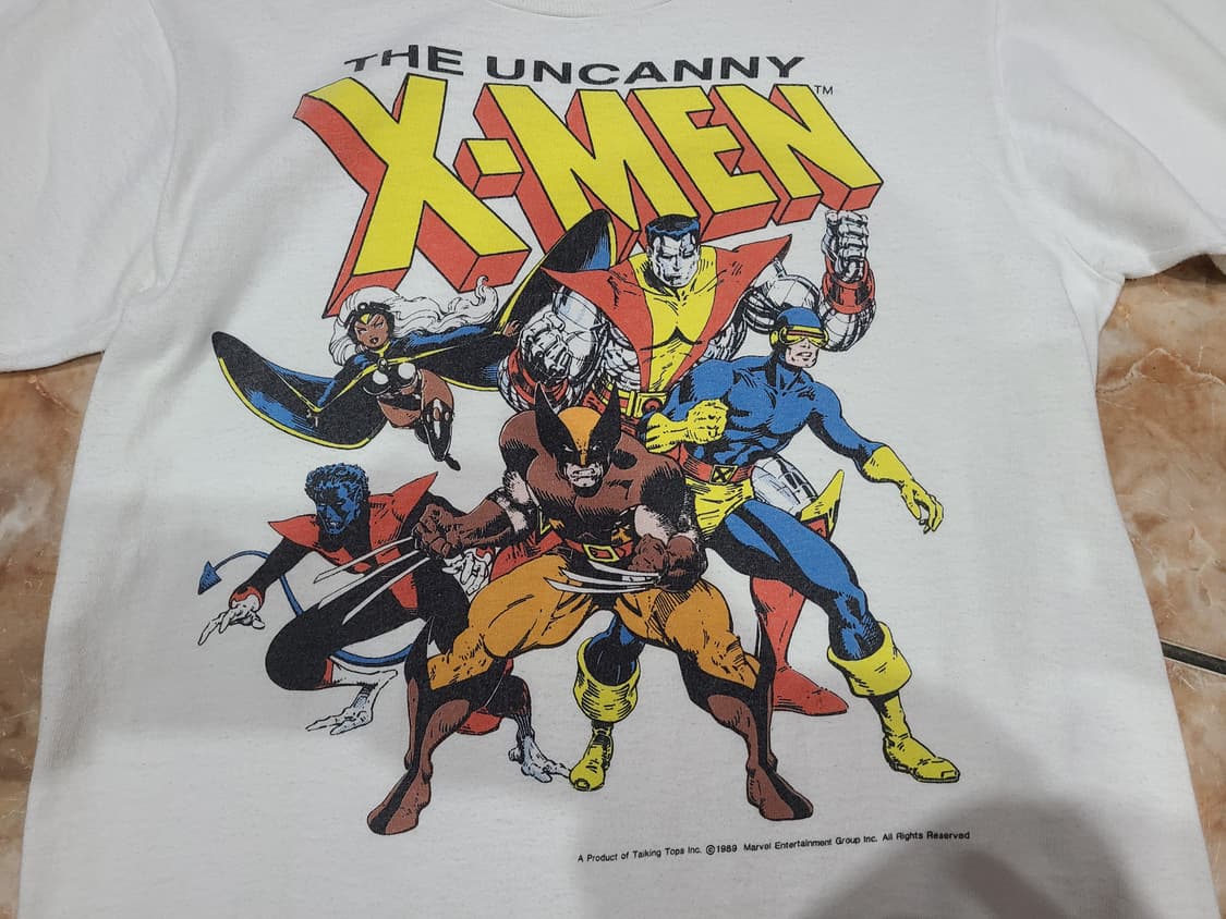 80년대 프룻오브더룸 X-MEN 빈티지티셔츠 상품이미지1