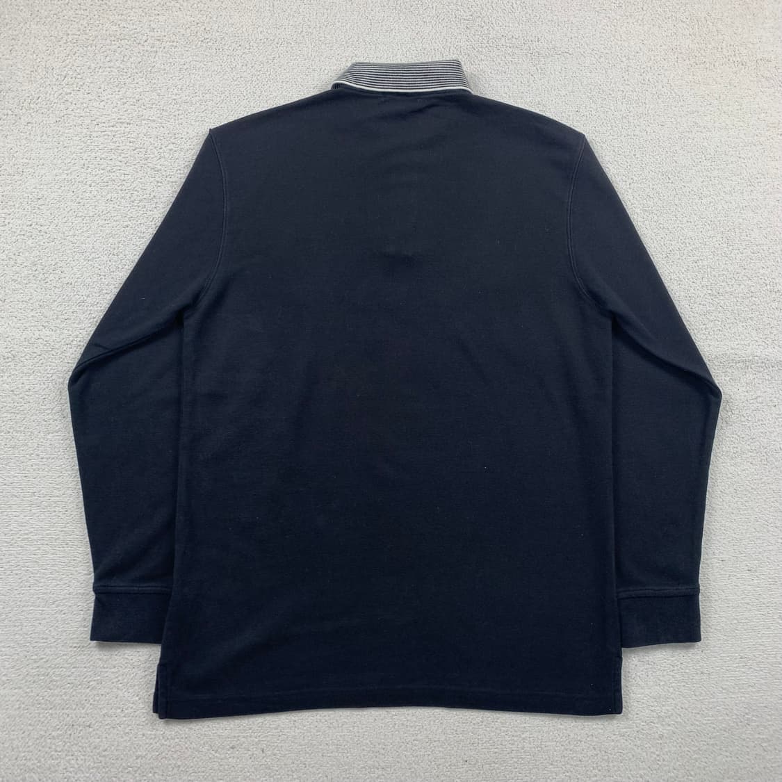 입생로랑 일판 YSL 자수로고 코튼 카라 티셔츠 블랙 상품이미지2