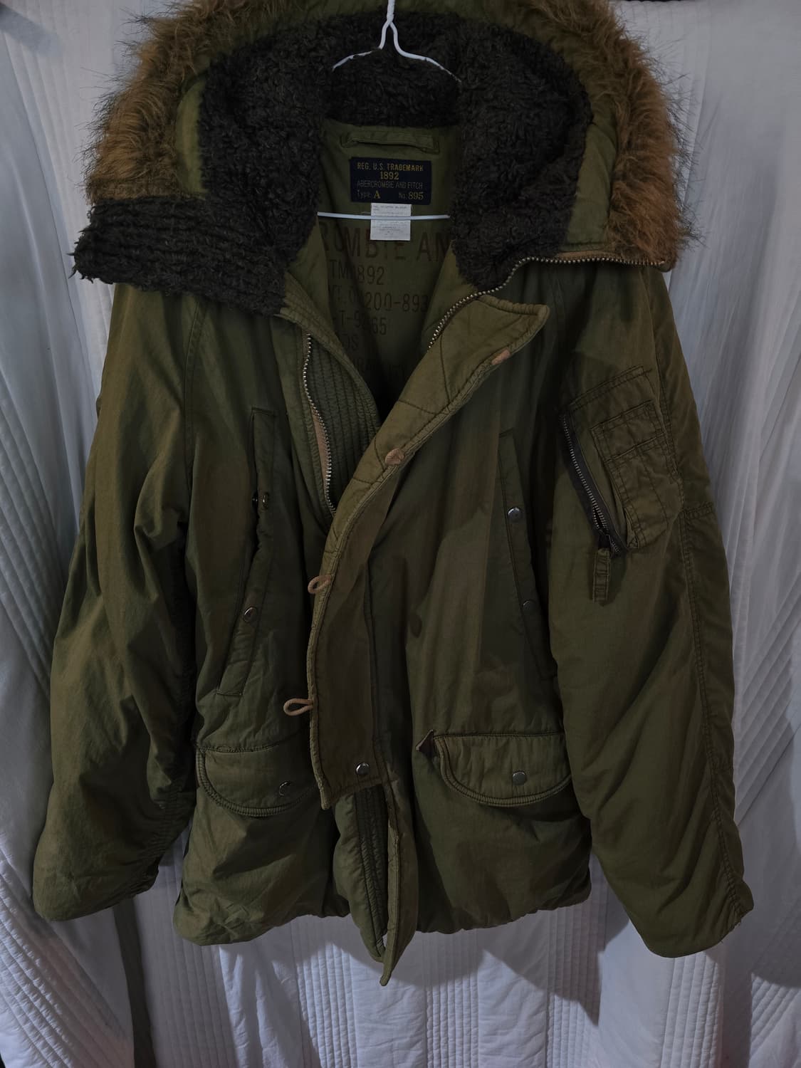 아베크롬비앤피치 빈티지 N3B야상 점퍼 상품이미지2